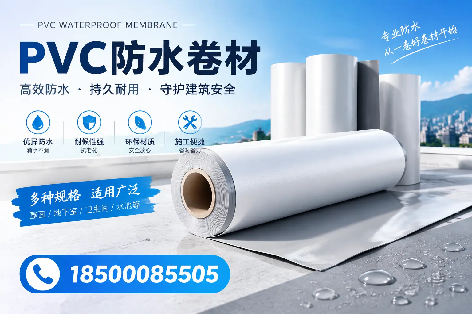 如何选择适合的PVC防水卷材?专家为您解答桂林的需求